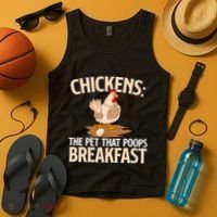Fluent In Fowl Language Farm Animal Poultry Owner Tank Top thumb 4