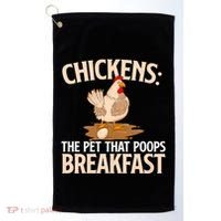 Fluent In Fowl Language Farm Animal Poultry Owner Golf Towel thumb 0