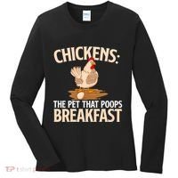 Fluent In Fowl Language Farm Animal Poultry Owner Women's Long Sleeve Shirt thumb 0