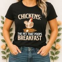 Fluent In Fowl Language Farm Animal Poultry Owner Women's T-Shirt thumb 2