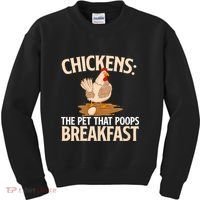 Fluent In Fowl Language Farm Animal Poultry Owner Kids Sweatshirt thumb 0