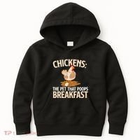 Fluent In Fowl Language Farm Animal Poultry Owner Kids Hoodie thumb 0
