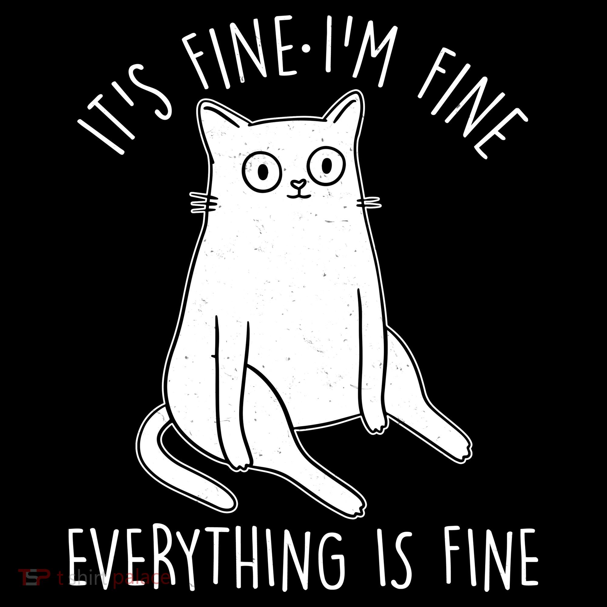 Funny It's Fine I'm Fine Everything Is Fine Kids Long Sleeve Shirt