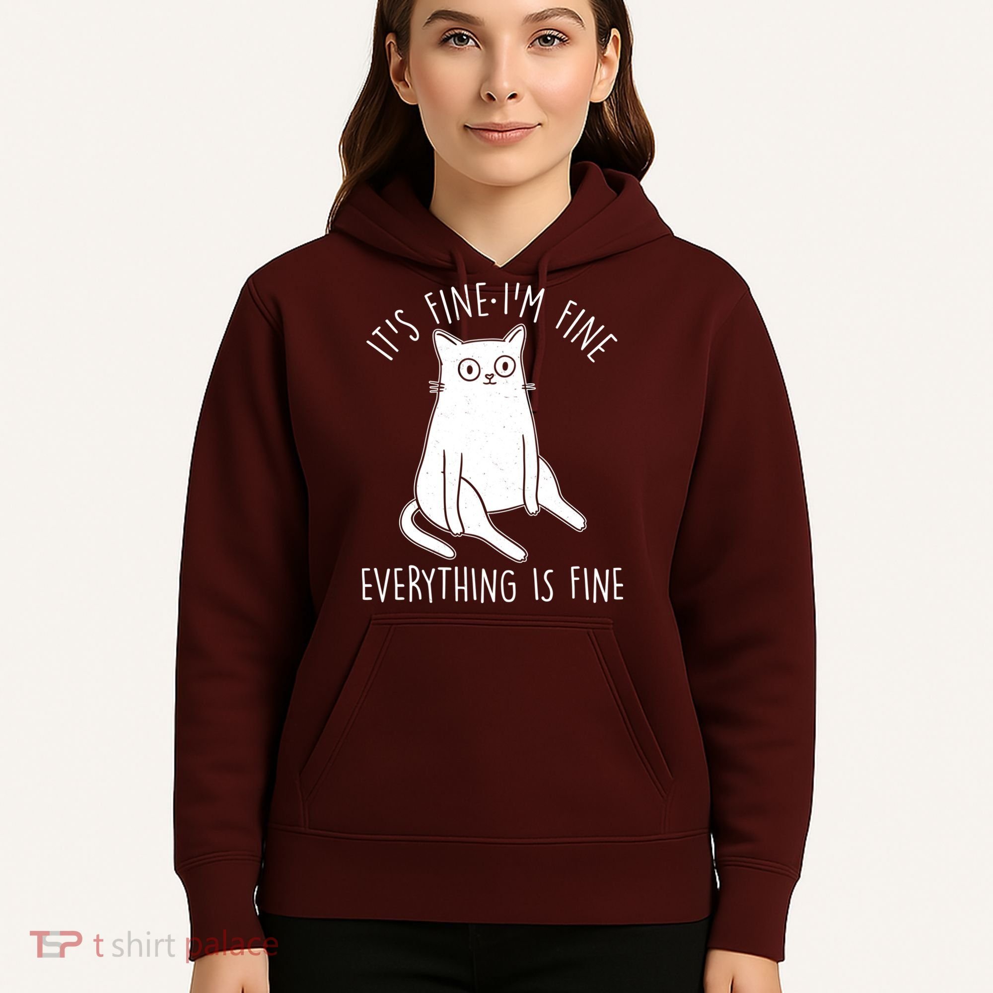 Funny It's Fine I'm Fine Everything Is Fine Hoodie
