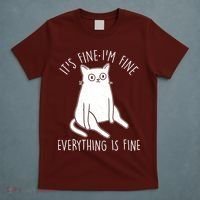Funny It's Fine I'm Fine Everything Is Fine T-Shirt thumb 5
