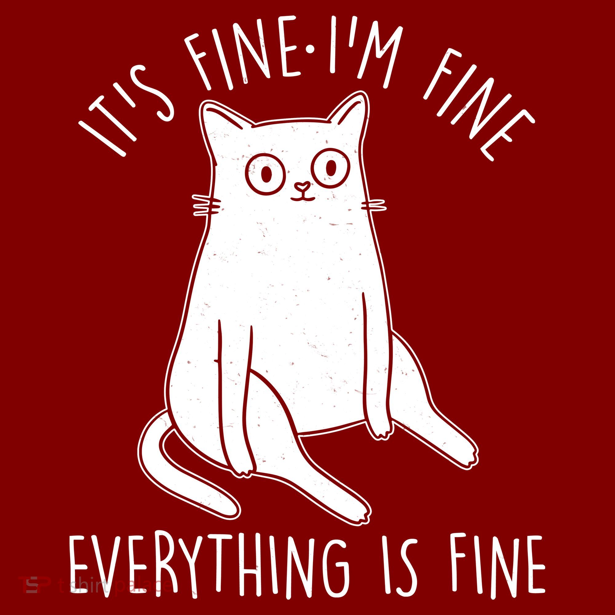 Funny It's Fine I'm Fine Everything Is Fine Baby Bodysuit