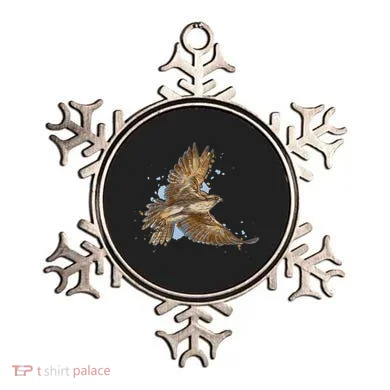 Falcon In Flight From A Splash Ornament
