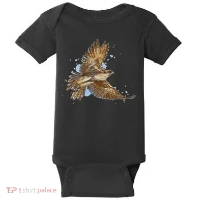Falcon In Flight From A Splash Baby Bodysuit