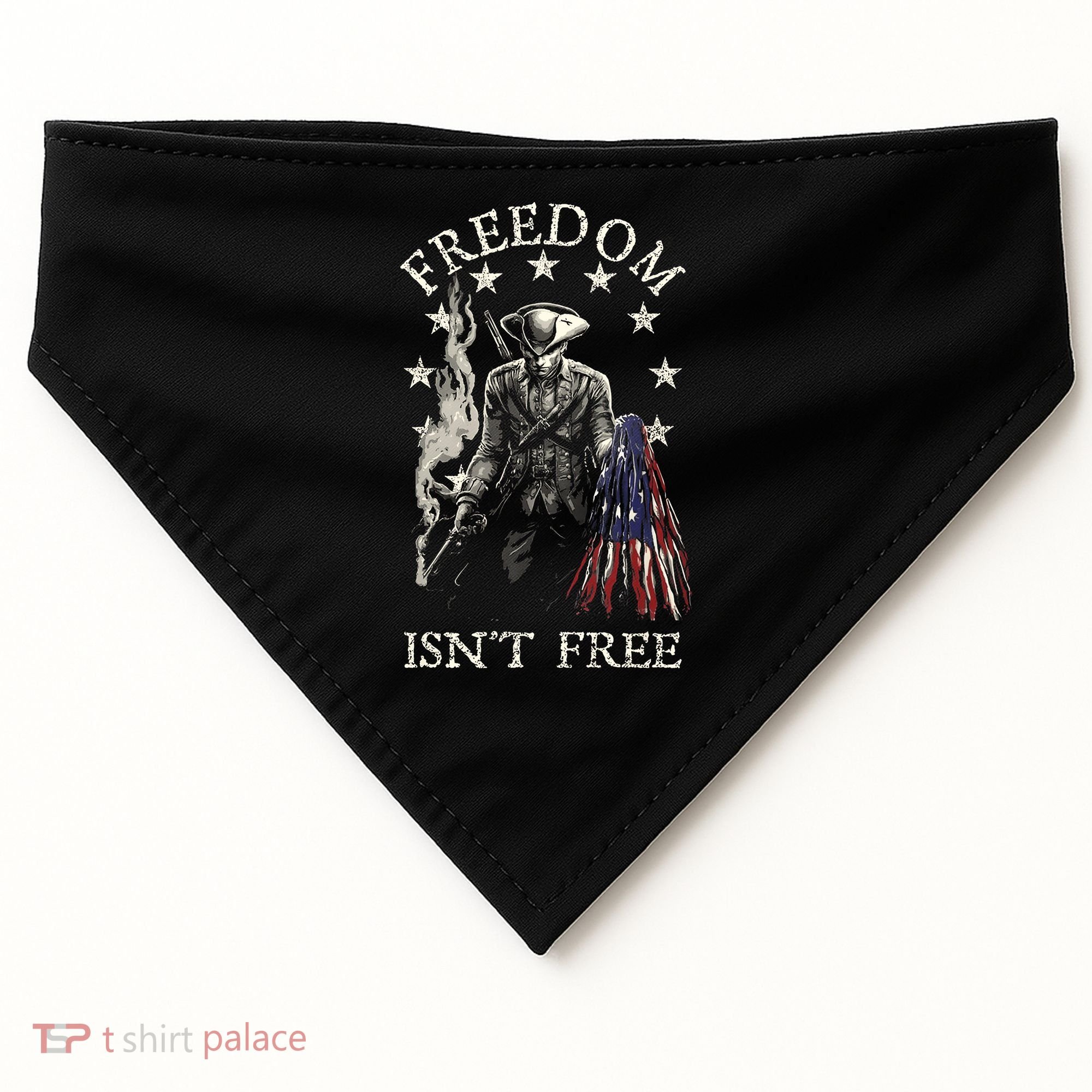 Freedom Isnt Free USA-Made Doggie Bandana