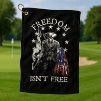 Freedom Isnt Free Golf Towel thumb 1