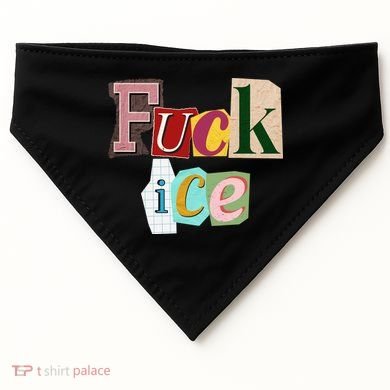Fuck ICE USA-Made Doggie Bandana