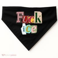 Fuck ICE USA-Made Doggie Bandana thumb 0