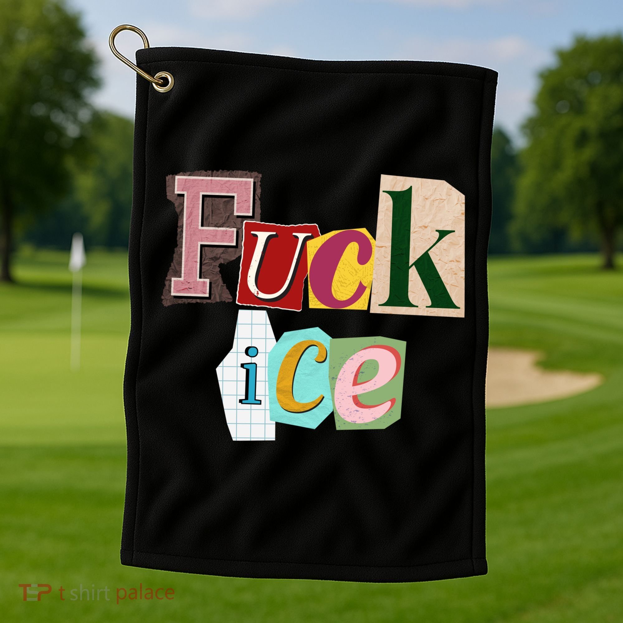 Fuck ICE Golf Towel
