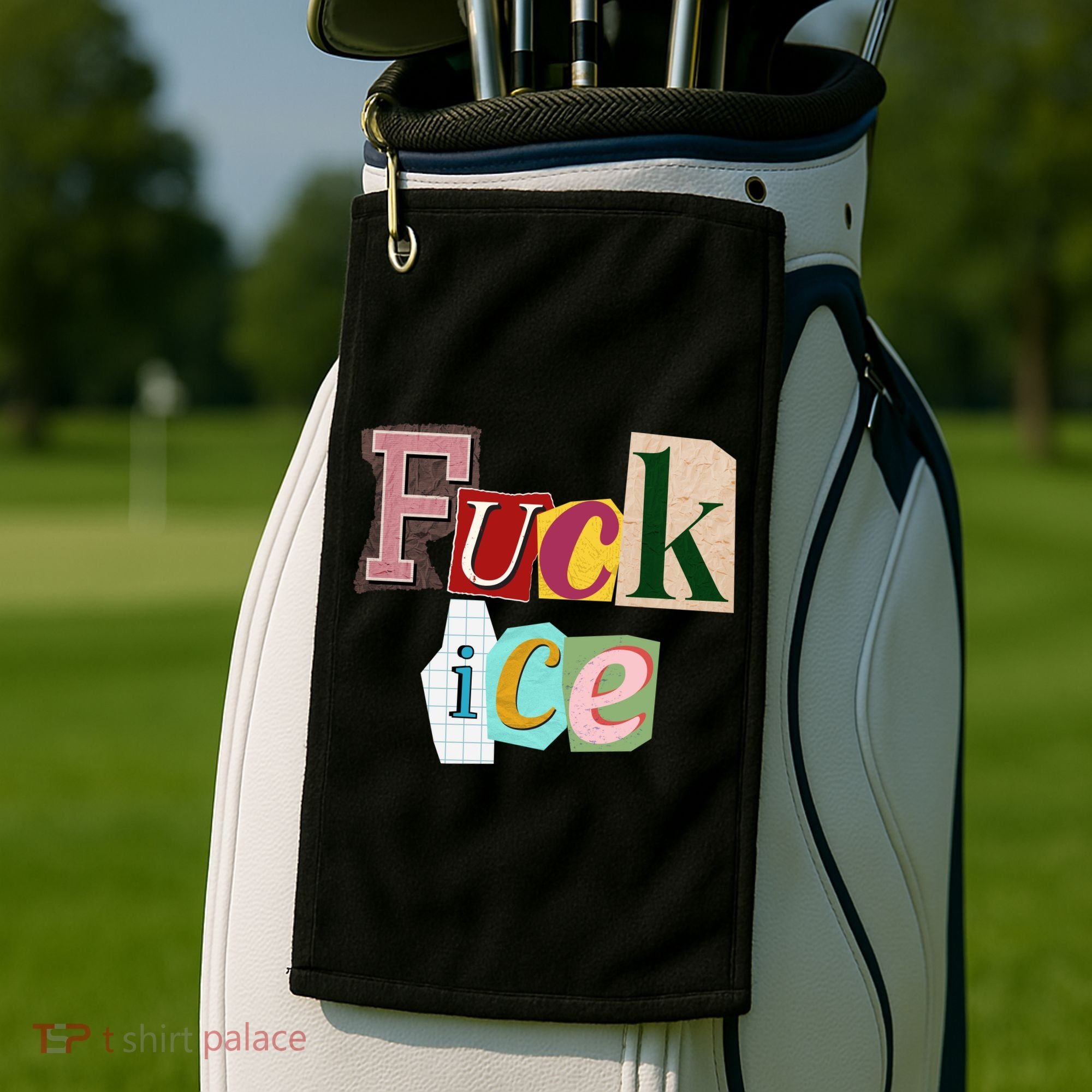 Fuck ICE Golf Towel