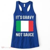 Foodie Italy Funny Italian Chef Its Gravy Not Sauce Cute Gift Women's Tank Top thumb 0