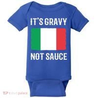 Foodie Italy Funny Italian Chef Its Gravy Not Sauce Cute Gift Baby Bodysuit thumb 0