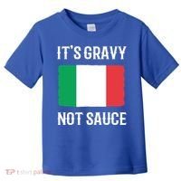 Foodie Italy Funny Italian Chef Its Gravy Not Sauce Cute Gift Toddler T-Shirt thumb 0
