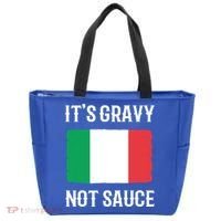 Foodie Italy Funny Italian Chef Its Gravy Not Sauce Cute Gift Tote Bag thumb 0