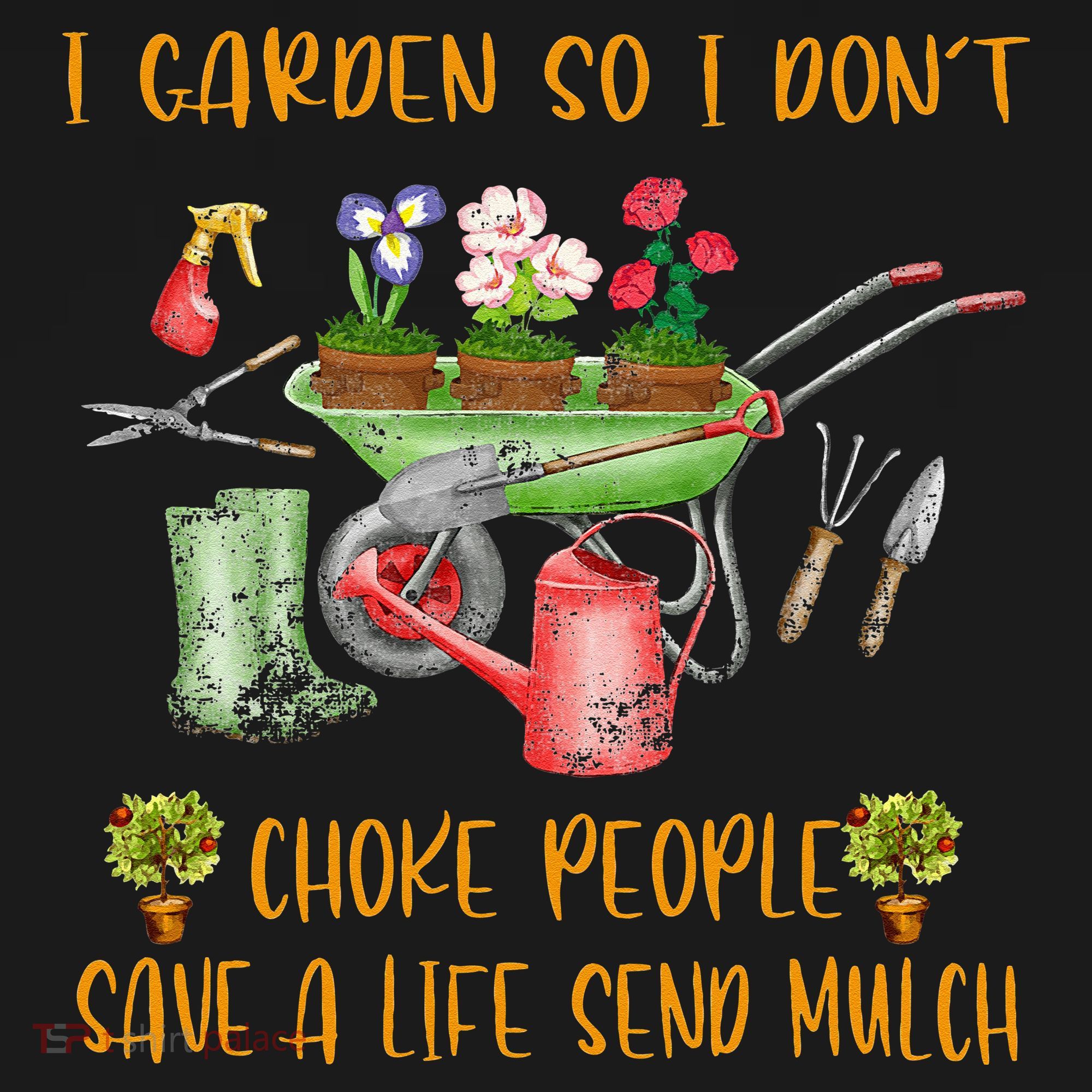Funny I Garden So I Dont Choke People Gardening Women's Hoodie