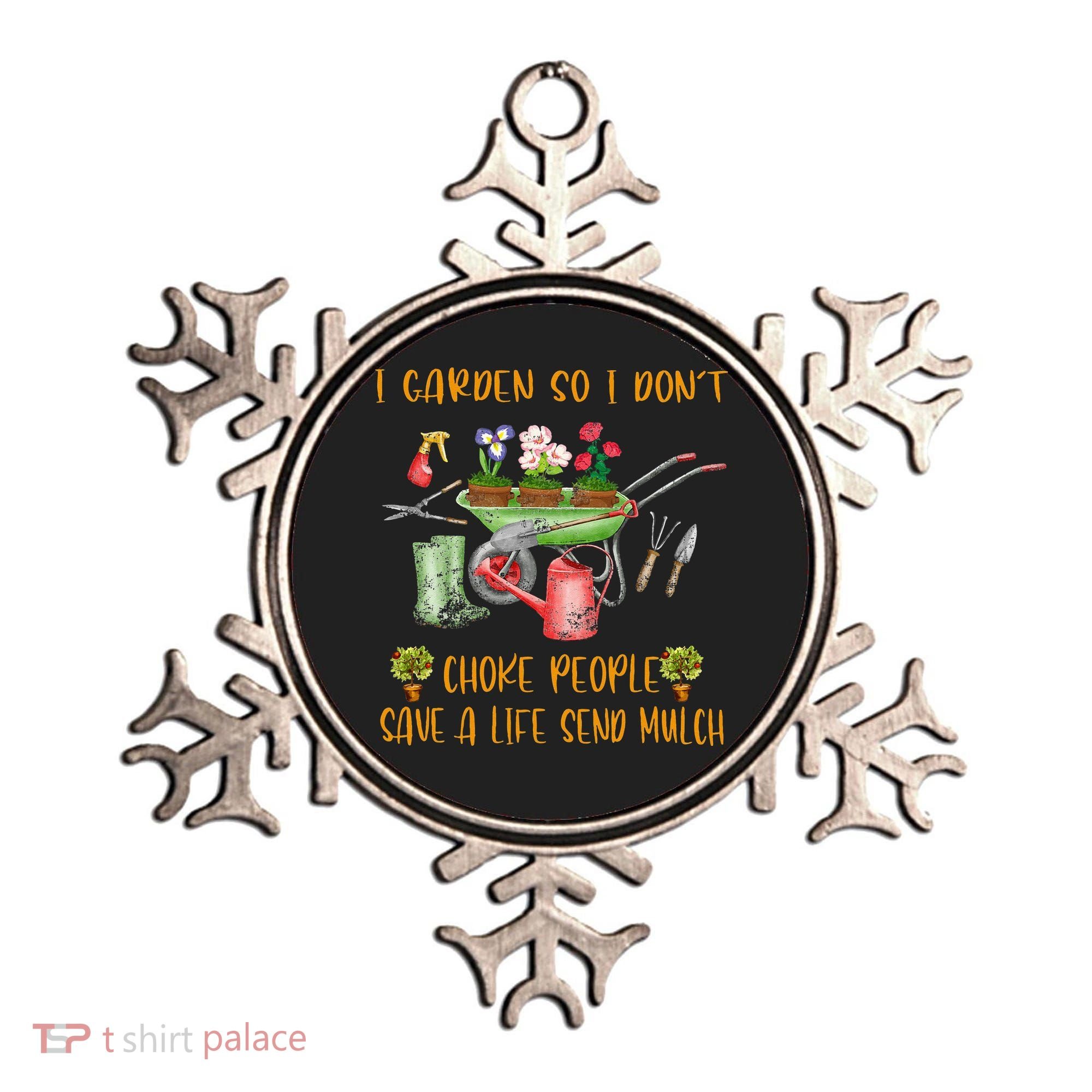 Funny I Garden So I Dont Choke People Gardening Ornament