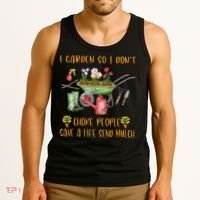 Funny I Garden So I Dont Choke People Gardening Tank Top thumb 3