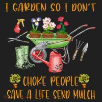 Funny I Garden So I Dont Choke People Gardening Golf Towel thumb 3