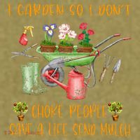 Funny I Garden So I Dont Choke People Gardening Garment-Dyed Women's Muscle Tee thumb 6