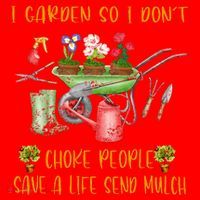 Funny I Garden So I Dont Choke People Gardening Santa Hat thumb 1