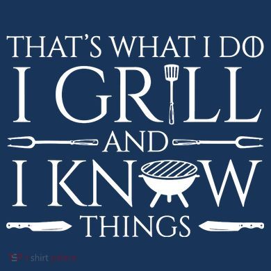 Fun I Grill And Know Things Meat Lover Barbecue Drawstring Bag