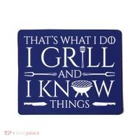 Fun I Grill And Know Things Meat Lover Barbecue Mousepad thumb 0