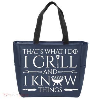 Fun I Grill And Know Things Meat Lover Barbecue Tote Bag