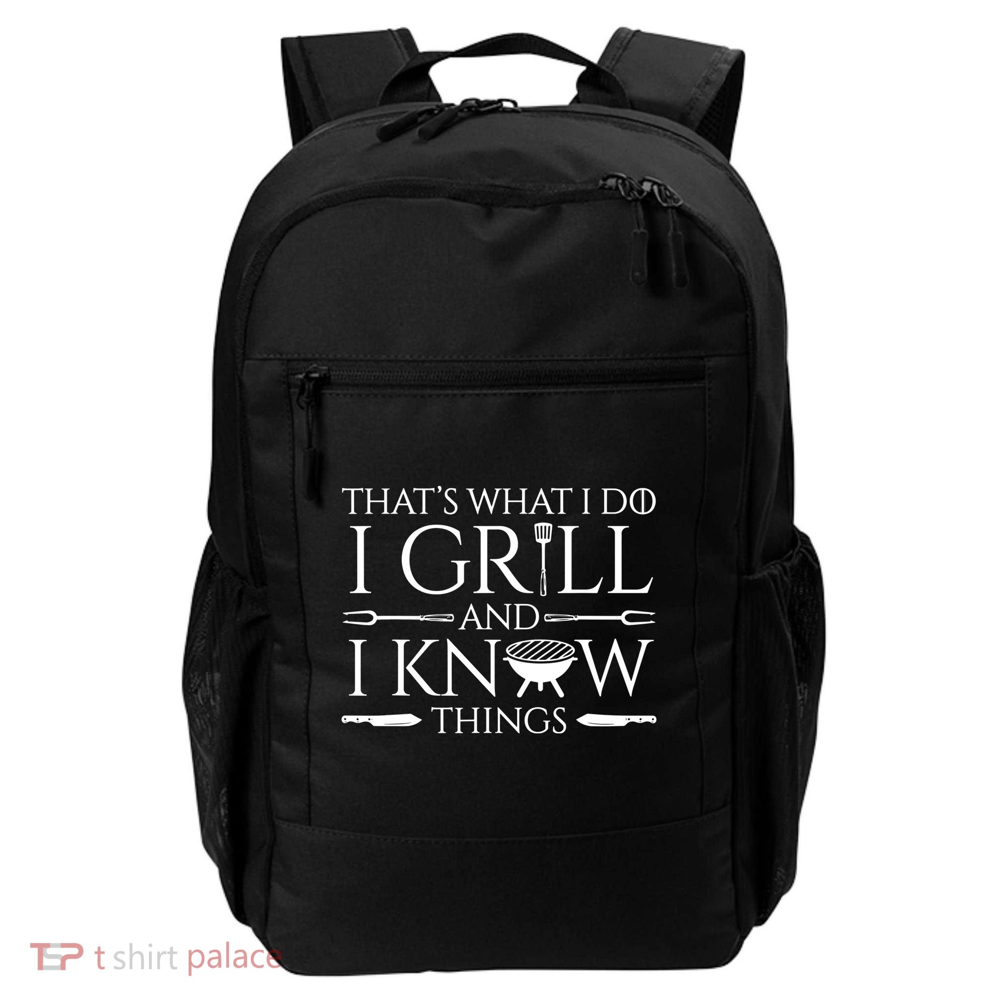 Fun I Grill And Know Things Meat Lover Barbecue Dad Gift Backpack