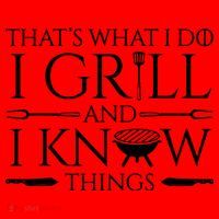 Fun I Grill And Know Things Meat Lover Barbecue Dad Gift Santa Hat thumb 1