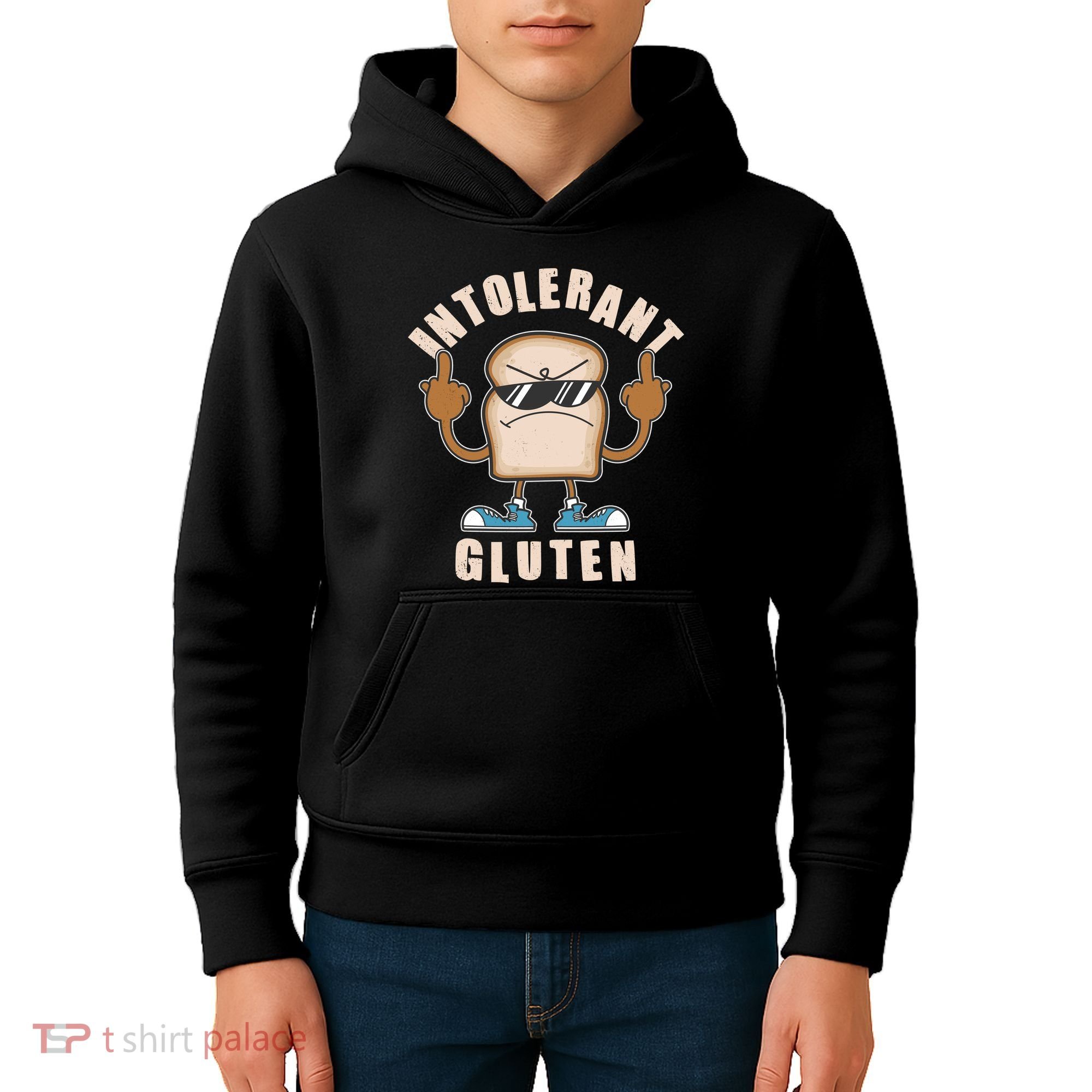 Funny Intolerant Gluten  Kids Hoodie