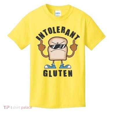 Funny Intolerant Gluten  Kids T-Shirt