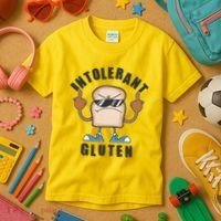 Funny Intolerant Gluten  Kids T-Shirt thumb 3