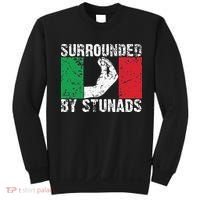 Funny Italian Gift Cool Surrounded By Stunads Gift Sweatshirt thumb 0