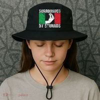 Funny Italian Gift Cool Surrounded By Stunads Gift Bucket Hat thumb 3