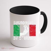 Funny Italian Gift Cool Surrounded By Stunads Gift Coffee Mug thumb 1