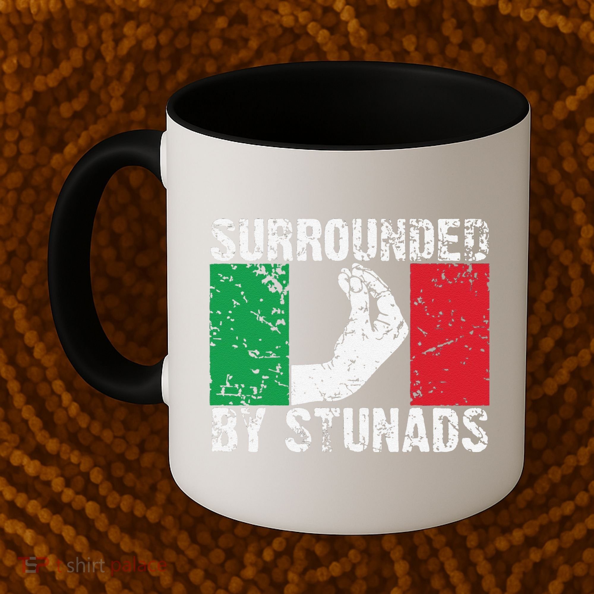 Funny Italian Gift Cool Surrounded By Stunads Gift Coffee Mug