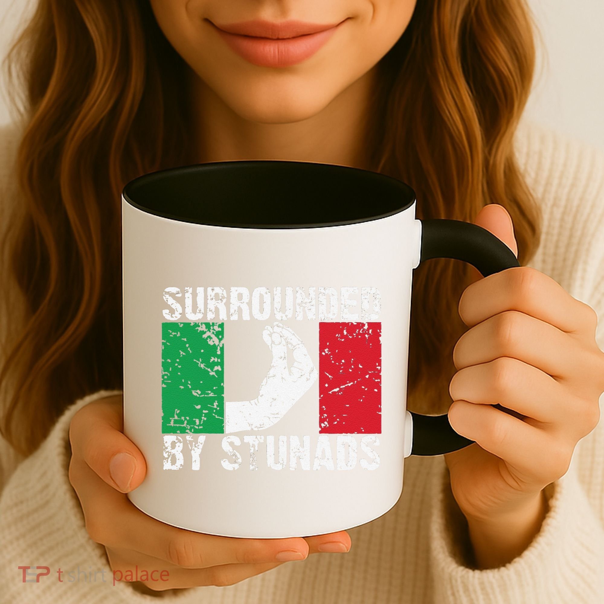 Funny Italian Gift Cool Surrounded By Stunads Gift Coffee Mug