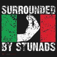 Funny Italian Gift Cool Surrounded By Stunads Gift Pajama Set thumb 2