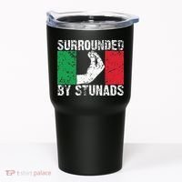 Funny Italian Gift Cool Surrounded By Stunads Gift Tumbler thumb 0