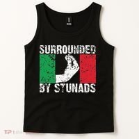 Funny Italian Gift Cool Surrounded By Stunads Gift Tank Top thumb 2