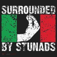 Funny Italian Gift Cool Surrounded By Stunads Gift Golf Towel thumb 3