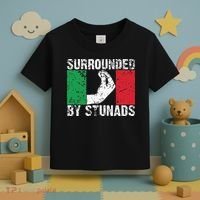 Funny Italian Gift Cool Surrounded By Stunads Gift Toddler T-Shirt thumb 3