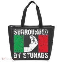 Funny Italian Gift Cool Surrounded By Stunads Gift Tote Bag thumb 0