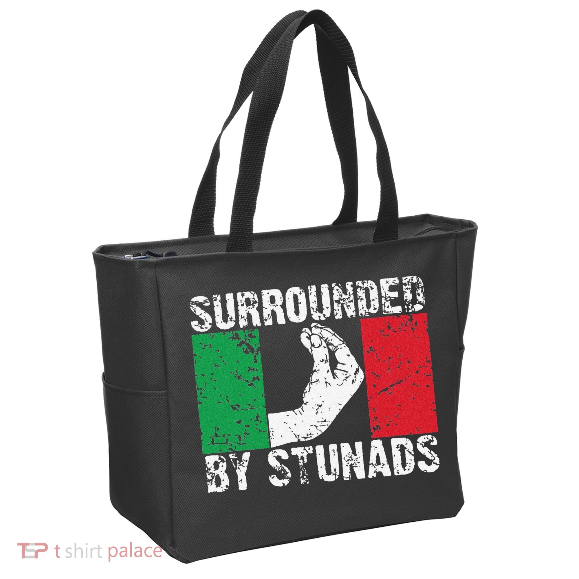 Funny Italian Gift Cool Surrounded By Stunads Gift Tote Bag
