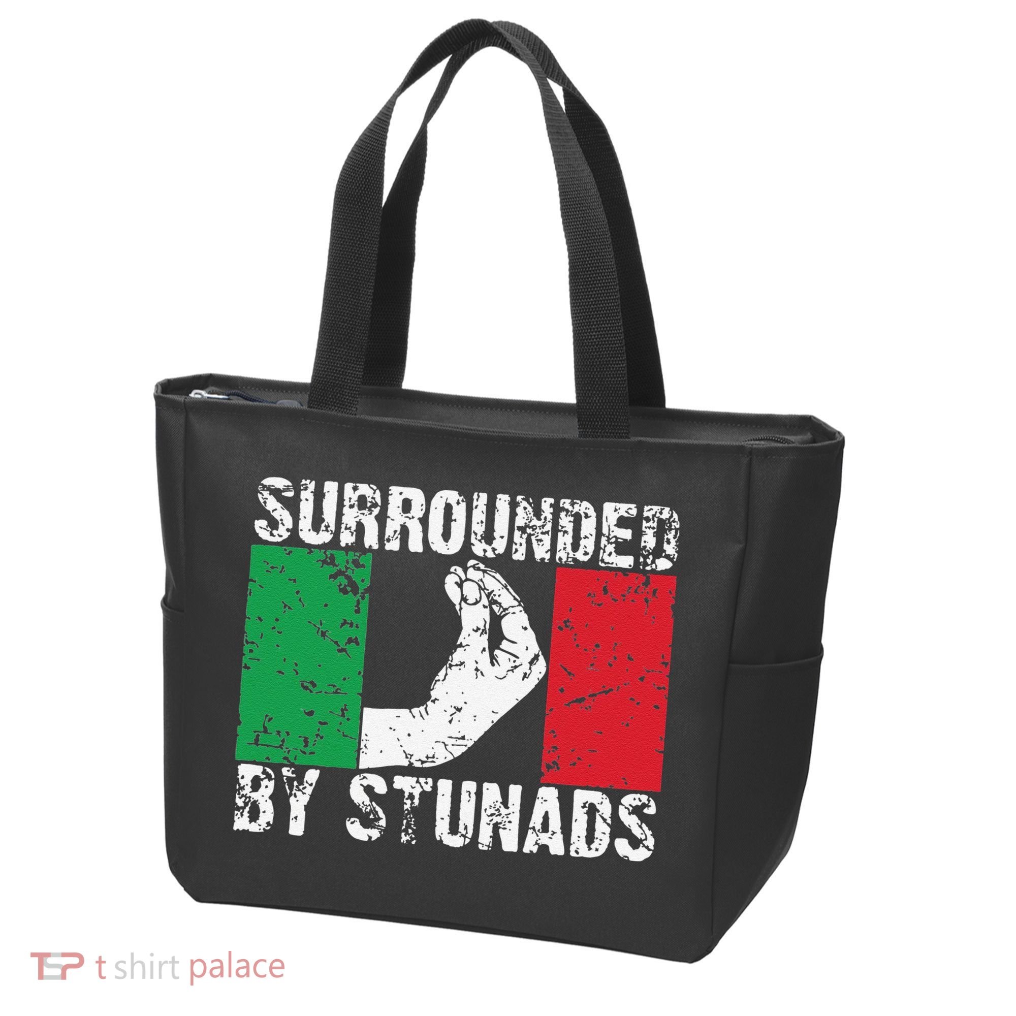 Funny Italian Gift Cool Surrounded By Stunads Gift Tote Bag