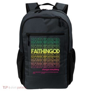 Faith In God Changes Everything Backpack